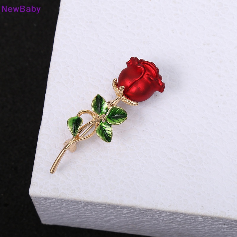 Newbaby Koleksi Bros Bunga Mawar Cantik Untuk Wanita Lady Elegant Flower Pin ID