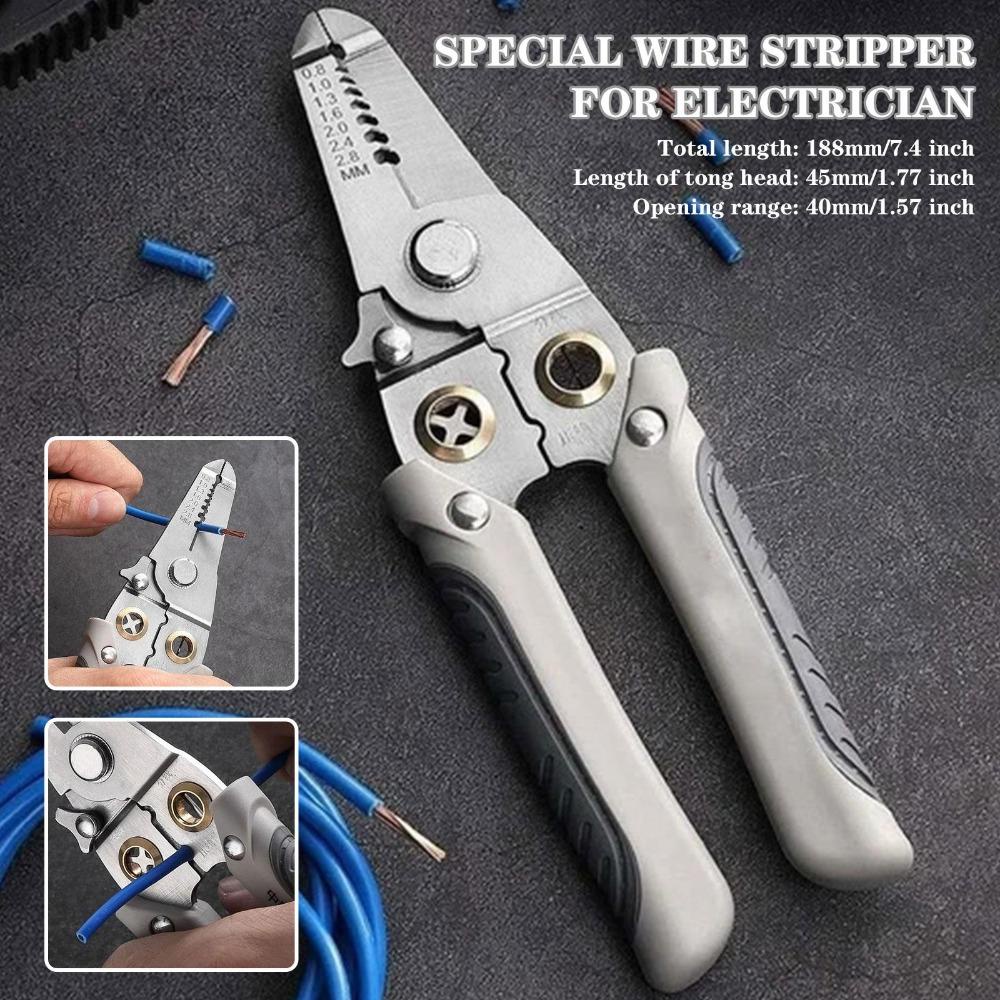 Lanfy Tang Kupas Kawat Tang Kabel Multi Purpose Ergonomic Handle Wire Cutters Tang Kawat Untuk Kelas Industri