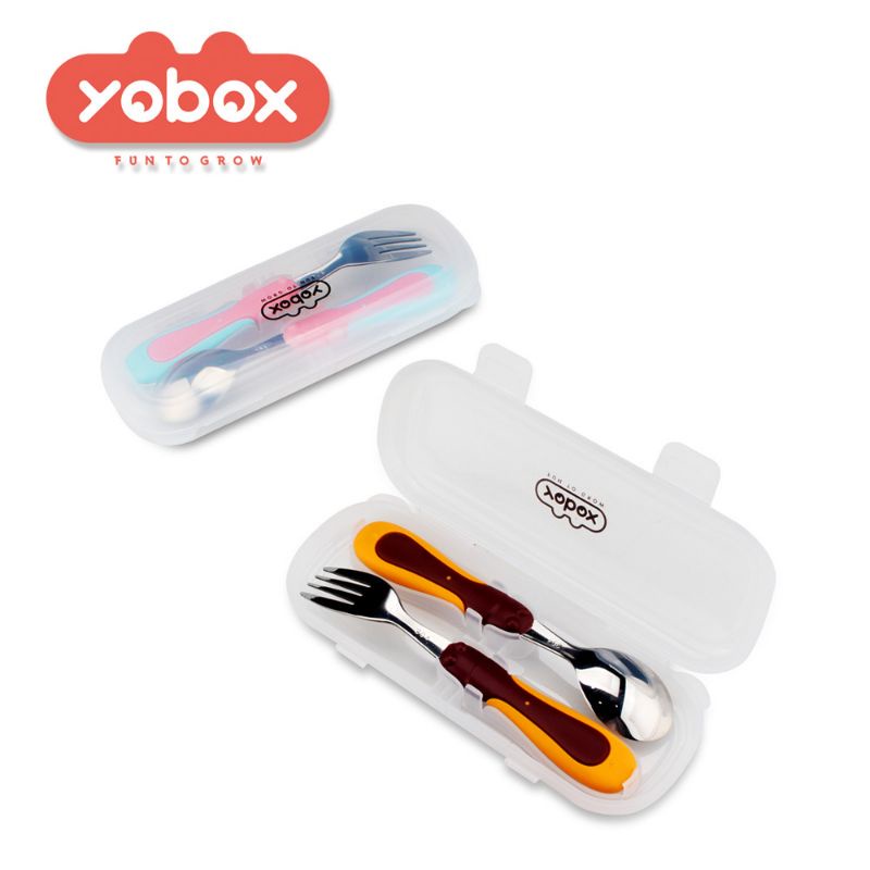 YOBOX FREE TAS rantang tempat makan steinless 304 bento kids 3 susun lunchbox YOOYEE