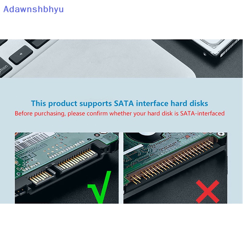 Adhyu SATA To USB 3.0 2.0/Type-C Adapter Untuk HDD Eksternal 2.5/3.5 Inch SDD Hardisk Disk Konektor Eksternal Drive Line Converter ID