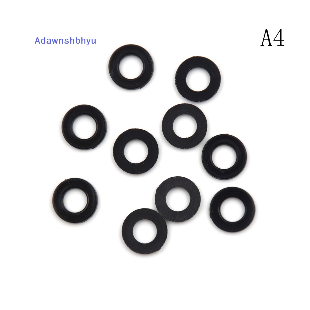 Adhyu Hot Form A Flat Hitam Tebal Neoprene Plastic Washers - M3 M4 M5 M6 M8 M10 M12 Ho ID