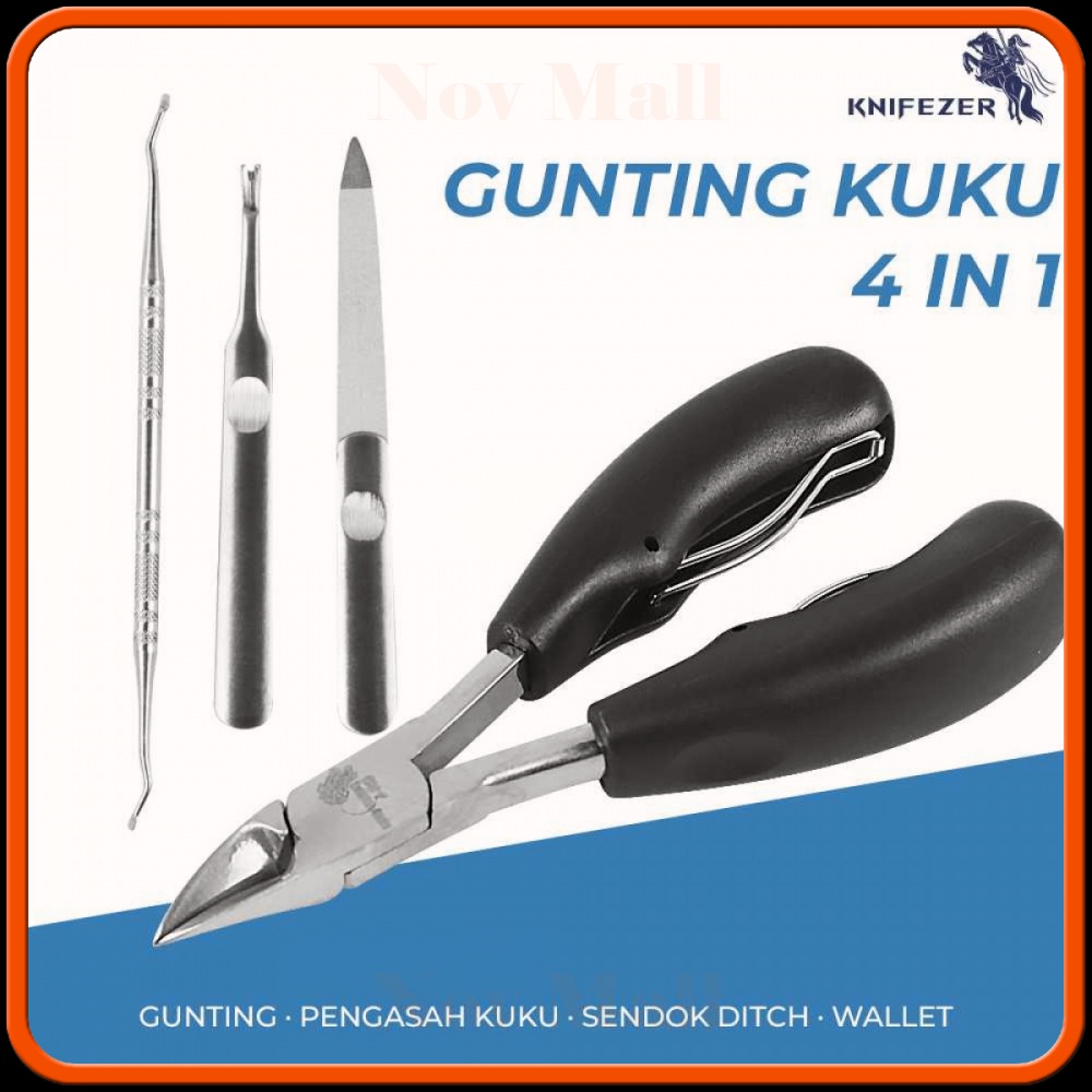 Gunting Kuku 4 in 1 Nail Clippers Manicure Set -BY020