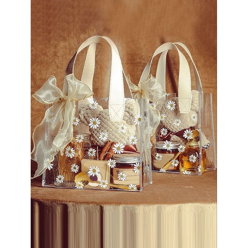 

2 PCS TAS TENTENG PVC/TAS DAISY/ TAS HADIAH uk 20x9x18 cm