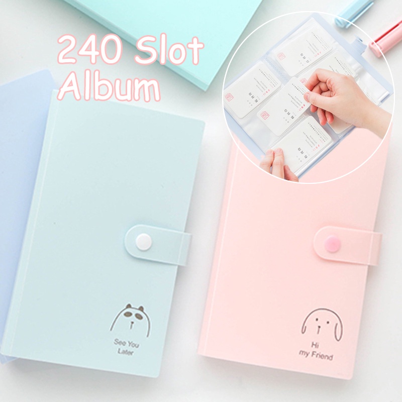 Dompet Organizer Album Fotokartu Id 240 Slot Untuk Kpop Lomo