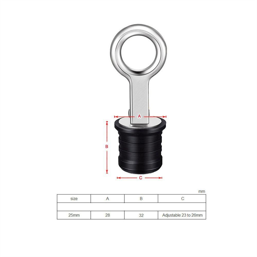 Populer 2buah Snap-handle Drain Plug Locking Drain Plug Flip Style Cocok Untuk Steker Pembuangan Perahu Karet Lubang&quot;1&quot; Untuk Untuk Steker Saluran Perahu