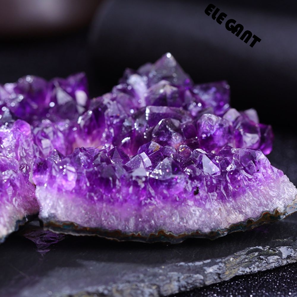 [Elegan] Amethyst Home Decor Rocks Natural Gemstones Fluorite Energy Healing Kerajinan Titik Kristal Batu Kuarsa