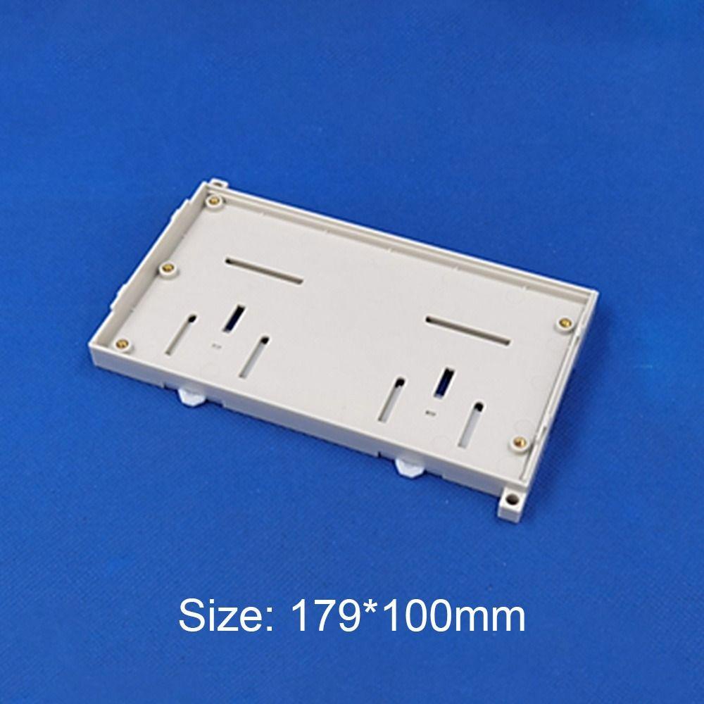 Populer Kotak Proyek Elektronik ABS Plastik PLC Controller Housing Low Base Instrumen Case Parts