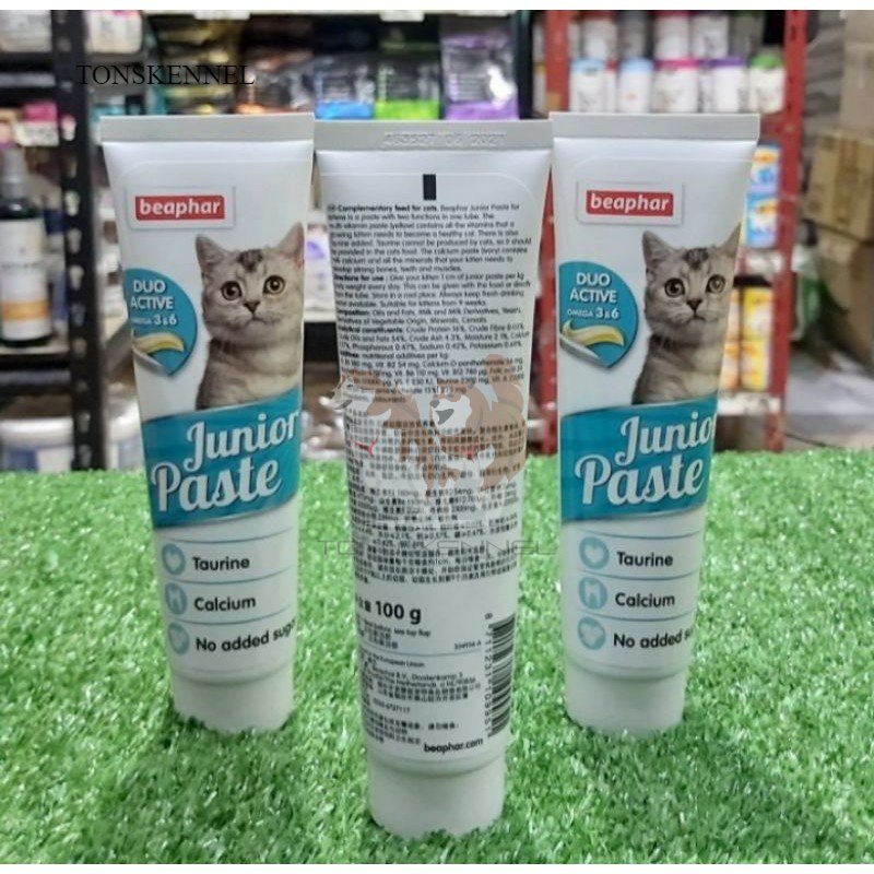 Beaphar junior Paste Duo Active 100gr Cat Kitten Multivitamin dan Kalsium Kucing