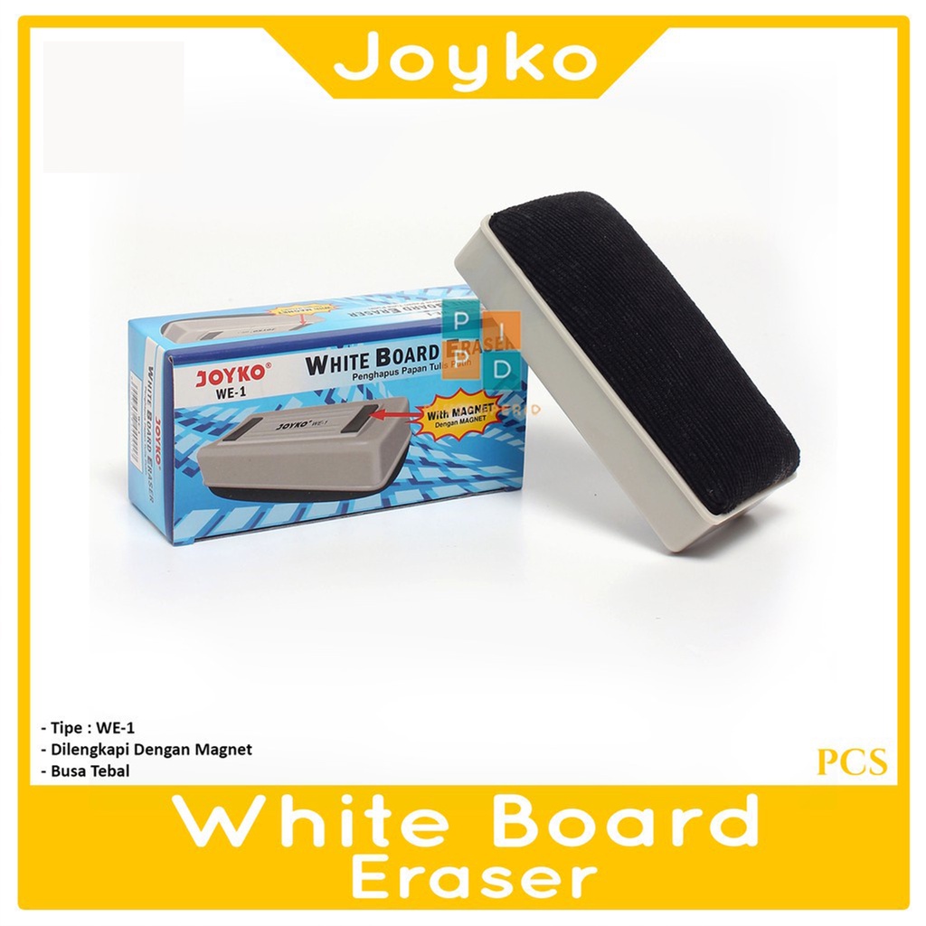 

JOYKO - Penghapus White Board Dengan Magnet WE-1 - Pcs