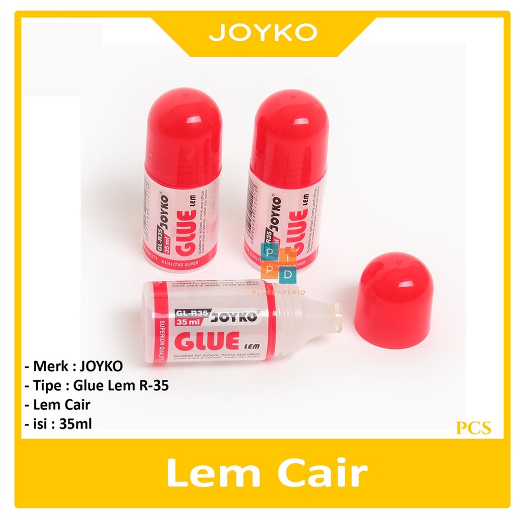 

JOYKO - Lem Cair Kertas R-35 - 35ml - Pcs