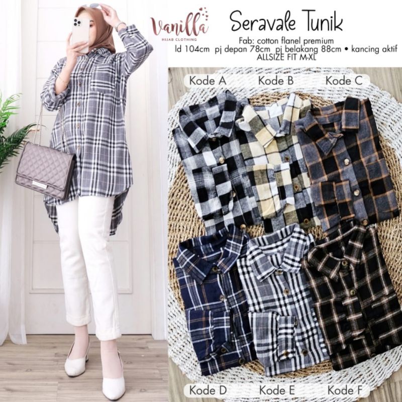 SERAVALE TUNIK ORI VANILLA | Flanel Premium