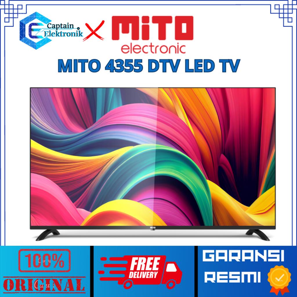 MITO LED TV 43 INCH 4355 DTV FULL HD GARANSI RESMI