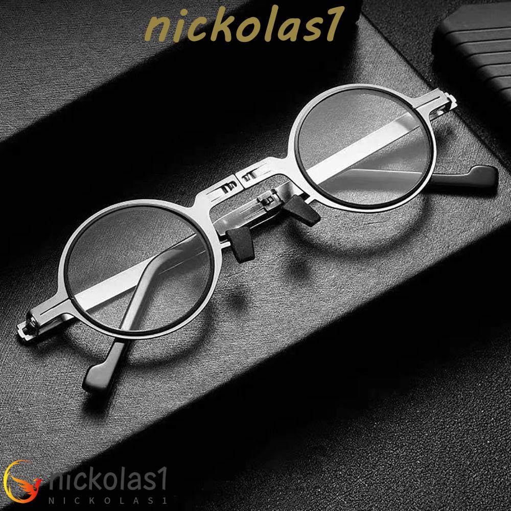 Nickolas1 Kacamata Presbyopic Nyaman Memblokir Kacamata Bingkai Bulat Resin Kacamata Komputer Perempuan Kacamata Baca Persegi