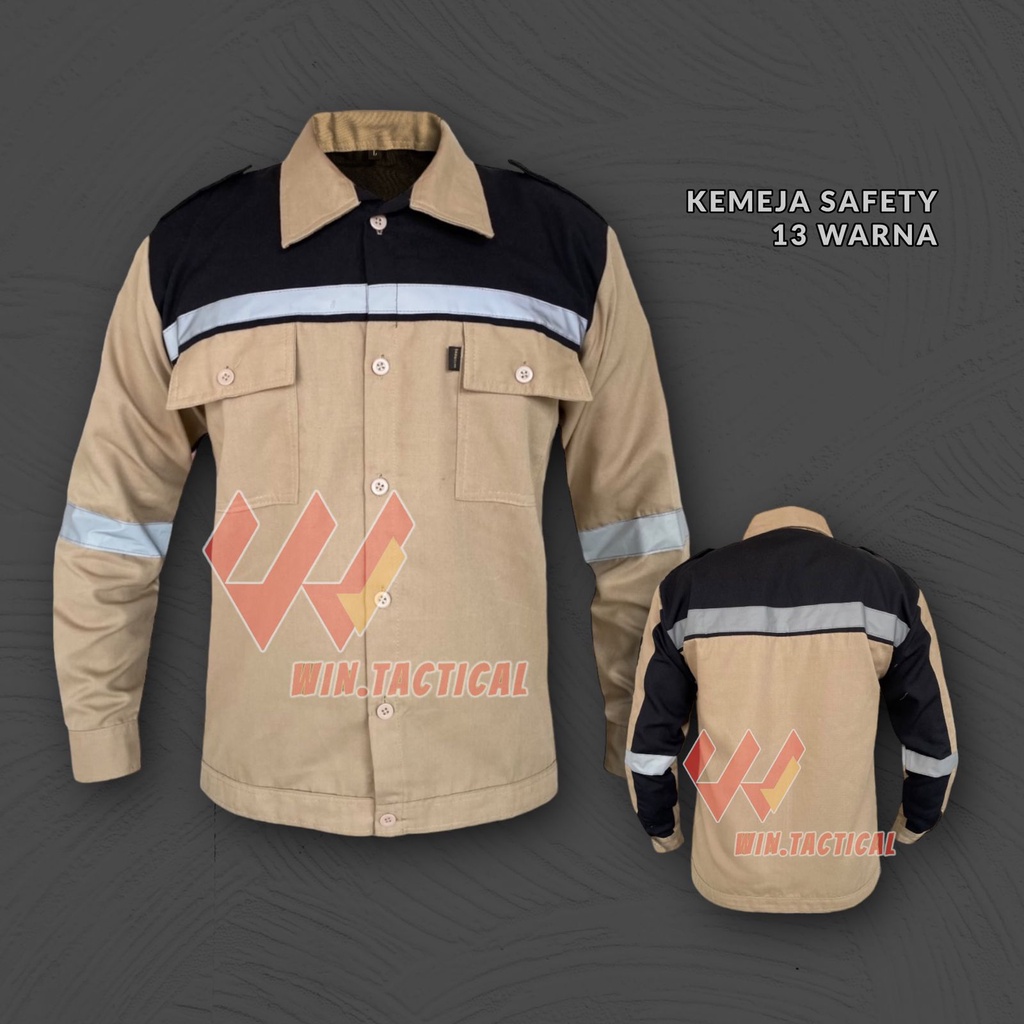 Wearpack Safety Atasan Kerja Lengan Panjang Kombinasi 2 warna  Berkualitas Katelpak Atasan Scotlight Katelpak