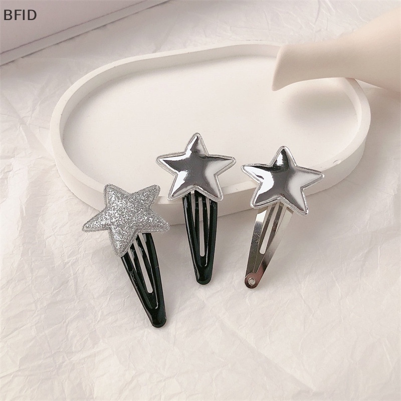 [BFID] 1pasang Harajuku Kulit Bintang Pentagram Hair Pin Manis Lucu Pesona Girly Trendy Jepit Rambut Untuk Wanita Aesthetics Aksesoris Rambut [ID]