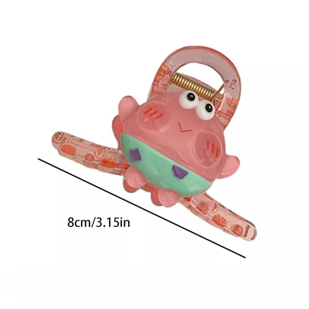 Needway Cakar Rambut Elegan Ins Patrick Star Crab Boss Ponytail Holders Jepit Untuk Wanita SpongeBob Hair Pin Untuk Wanita