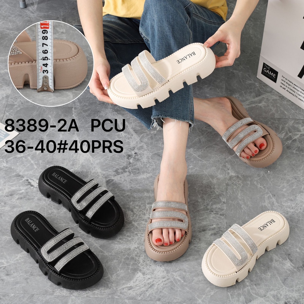 Sendal Jelly Perempuan 8389 2A Sandal Wanita Korea Kekinian AntiSlip SDLWW