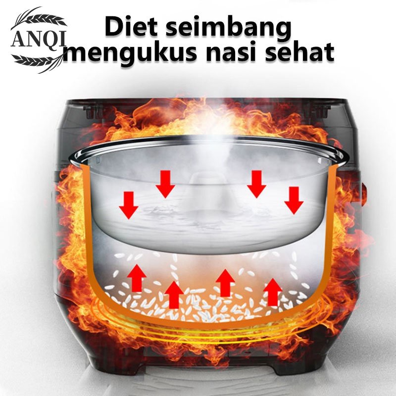 ANQI 1888 Rice cooker Masak Nasi Hot pot / Panci Listrik Multifungsi / Warmer Steamer Cooker VS-1863