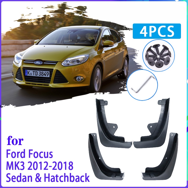 4pcs Flaps Lumpur Mobil Untuk Ford Focus3 MK3 2011~2018 Mudguard Splash Guards Fender Mudflaps Aksesoris Mobil