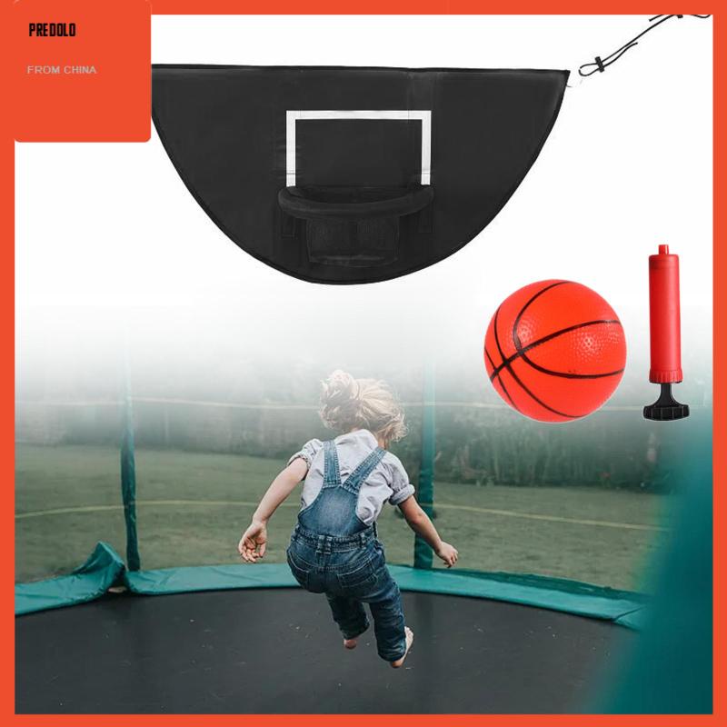 [Predolo] Mainan Olahraga Hoop Basket Trampolin Mudah Menginstal Outdoor Basket Frame