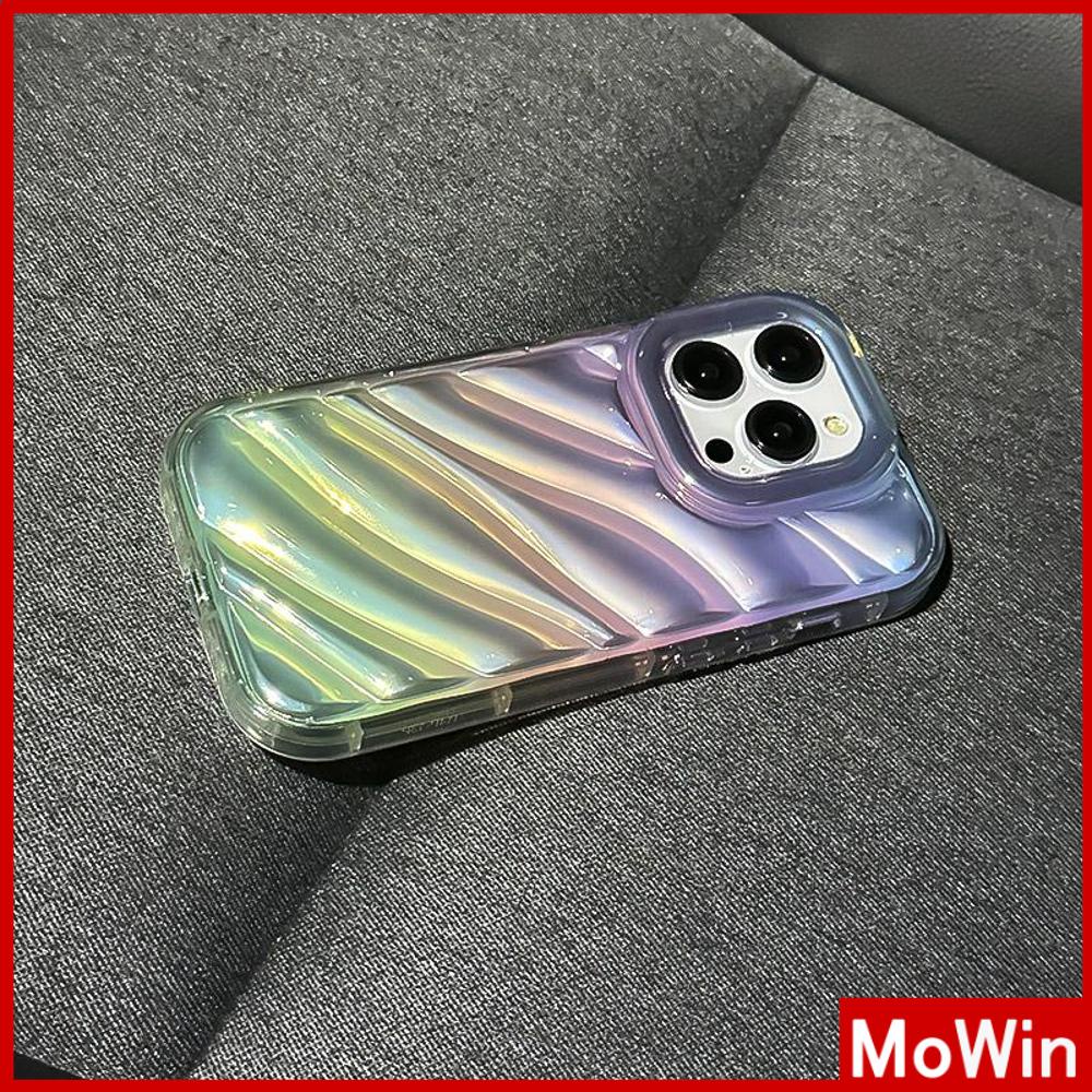 Case iPhone 14 Pro Max iPhone Case Laser Reflektif Bening Case TPU Soft Shell Airbag Tahan Guncangan Gradien Sederhana Kompatibel dengan iPhone 13 Pro max 12 Pro Max 11 xr xs max 7Plus 8Plus