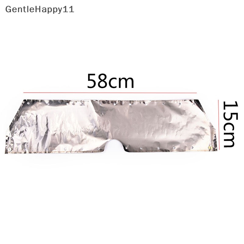 Gentlehappy 1pcs 0.03mm Kompor Camping Outdoor Pelindung Angin 58cm Panjang 15cm Tinggi id