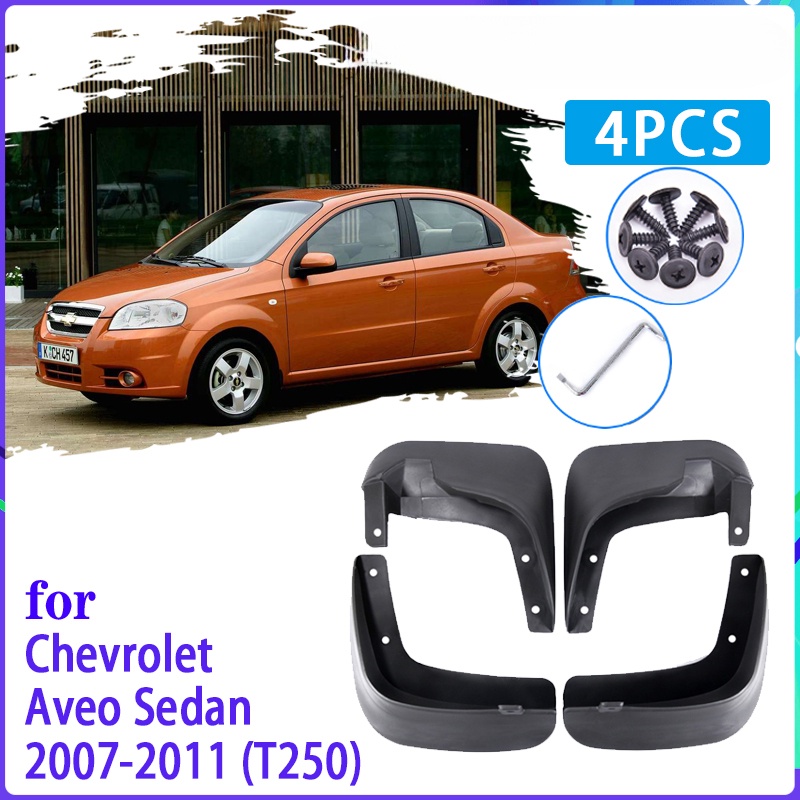 4pcs Flaps Lumpur Mobil Untuk Chevrolet Aveo Sedan Saloon T250 2007~2011 Mudguard Splash Guard Fender Mudflaps Aksesoris Mobil