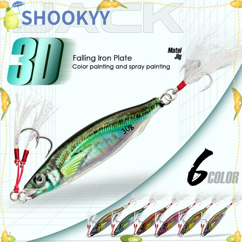 Chookyy 10g /20g Simulasi Logam Memancing Umpan Tenggelam Double Bass Hook 10g /20g Memimpin Pengecoran