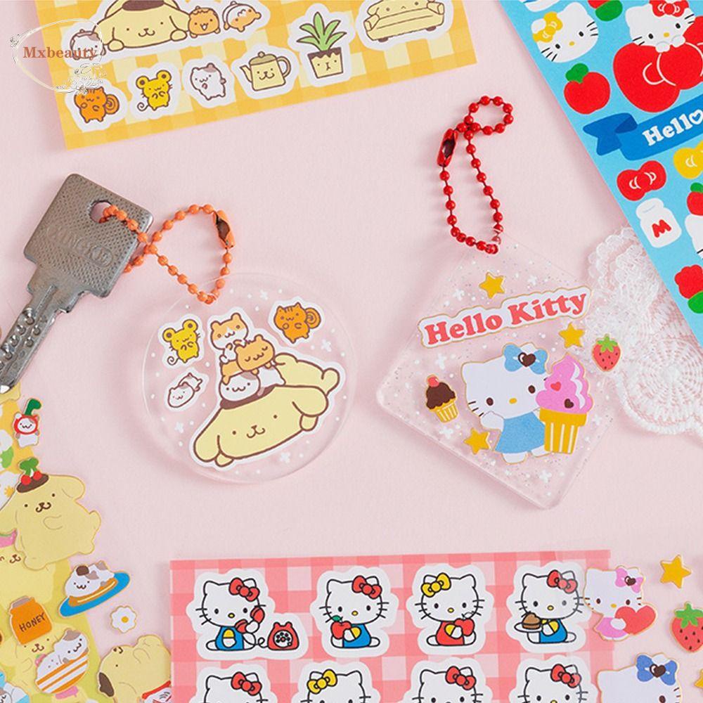 Mxbeauty Stiker Hias Set Kuromi Kartun Scrapbooking Akun Tangan Melody Alat Tulis DIY Jurnal Sticker