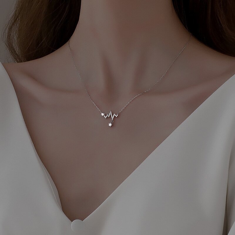 Kalung Geometris Zircon Fashion Alloy Untuk Wanita