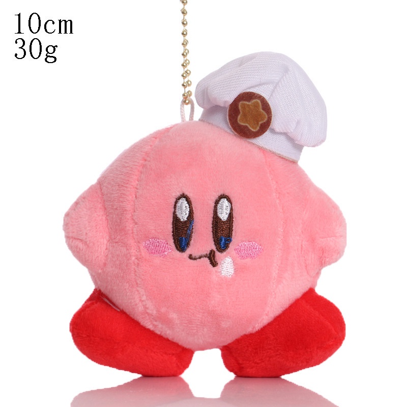 20cm 10cm Bintang Lucu Kirby Boneka Mainan Mewah Ninja Kostum Chef Pakaian Mahkota Berdandan Kirbys Boneka Mainan Lembut Untuk Anak