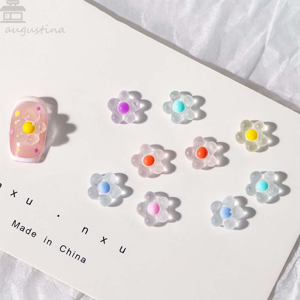 AUGUSTINA Agustina Nail Art Bunga Perhiasan Indah Manicure Aksesoris Pesona DIY Nail Art Desain