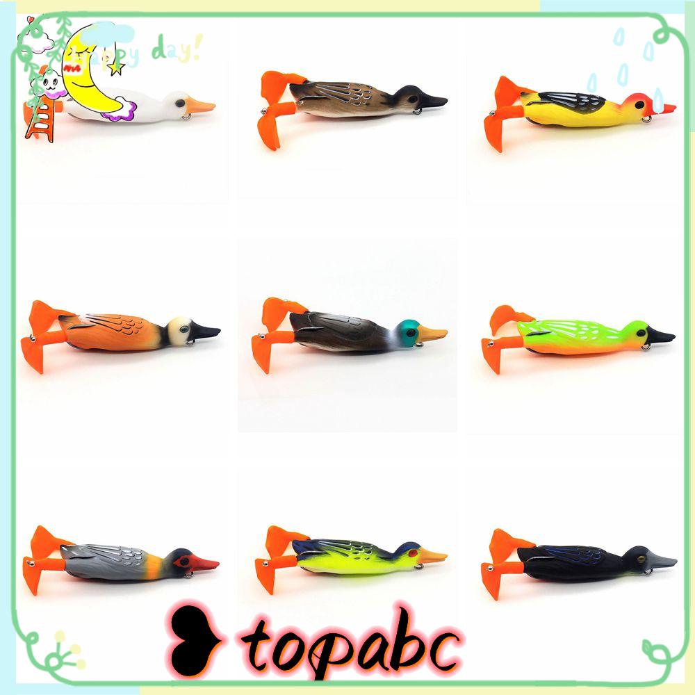 TOP Memancing Umpan Bass Baling-Baling Buatan Lembut Flipper 9.5cm 12g Kait Ganda