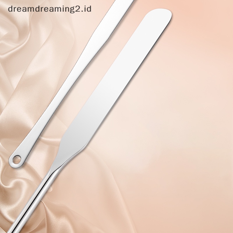 (drea) Spatula Toner Makeup Stainless Steel Mixing Stick Foundation Alat Pencampur Krim //