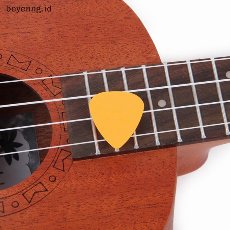 Beyen 100PCS ABS Acoustic Ukulele Bass Gitar Elektrik Picks Plectrums Aksesoris ID