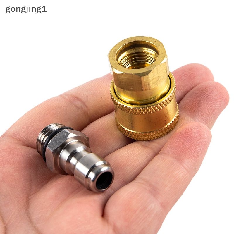 Ggg Adaptor Konektor Mesin Cuci Tekanan Tinggi1/4&quot; Female Quick Connect M14*1.5 Thread ID