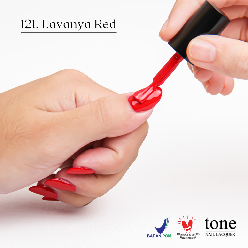 Tone Nail Lacquer Red Series 121-123