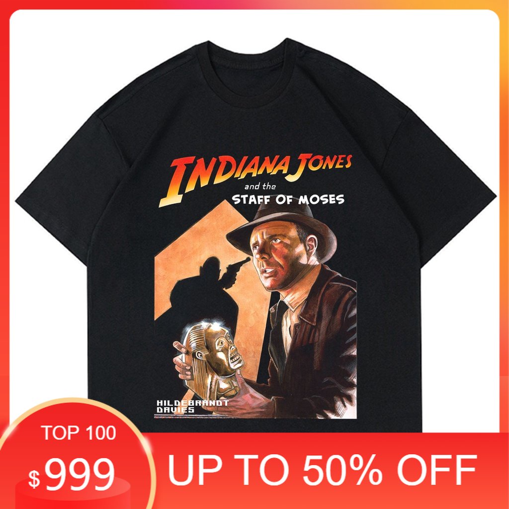 KAOS VINTAGE INDIANA JONES | T-SHIRT BAJU FILM GAME INDIANA JONES | BAJU FILM | BAJU VINTAGE