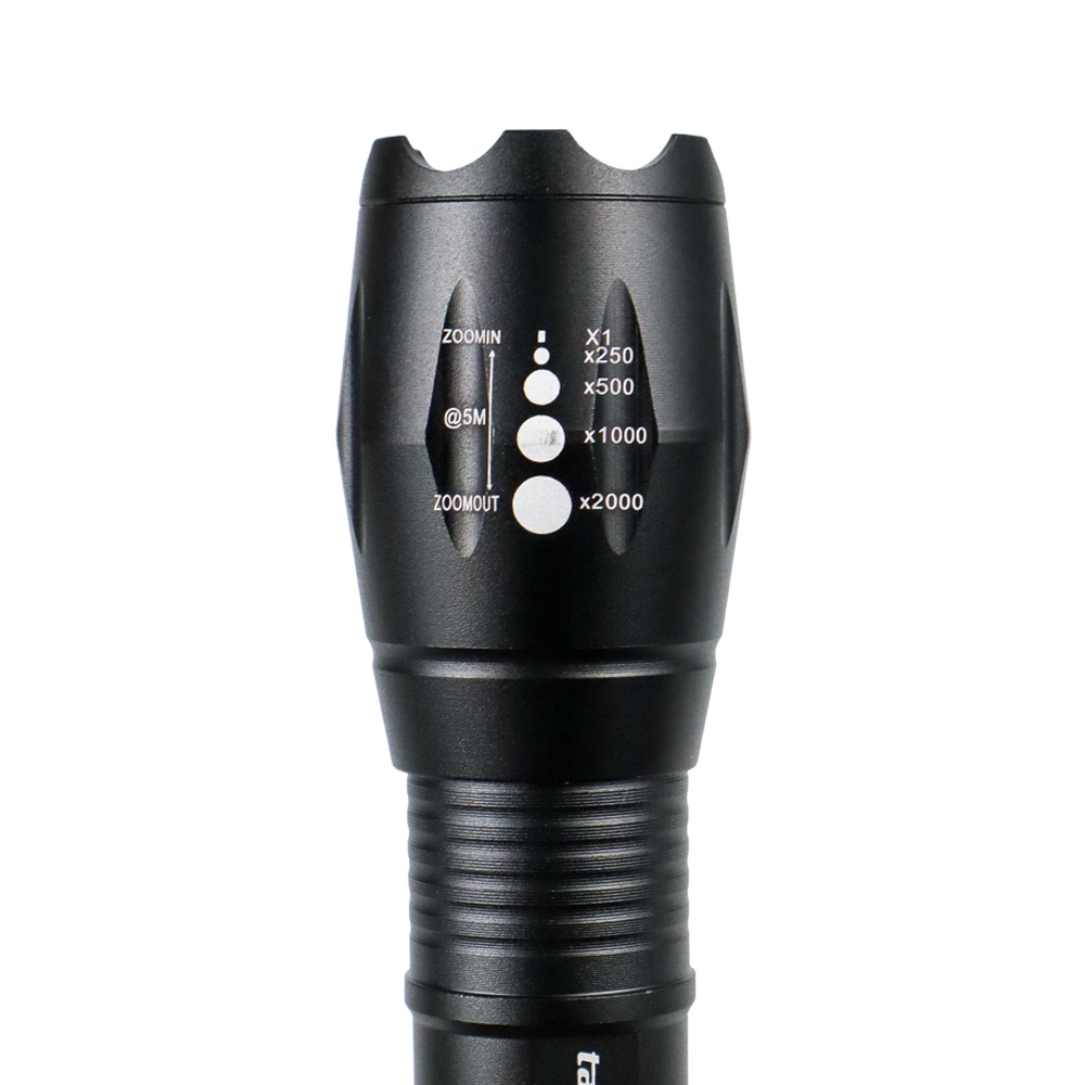 TaffLED Senter LED USB Rechargable Zoomable XML-T6 10000 Lumens - E18u