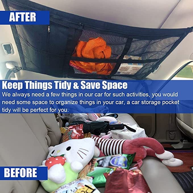 Jaring Plafon Mobil / Cargo jaring Plafon Atap Langit Mobil Car Ceiling Organizer Net LBX/Jaring Cargo Atap Plafon Dalam Mobil Car Ceiling