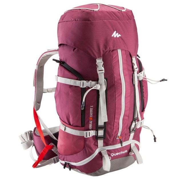 ransel hiking kerir carrier Quechua Forclaz 50 easy fit