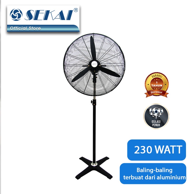 Sekai Kipas Angin Tumpu Industri 26 Inch IST2689 / IST 2689 Industrial Standfan