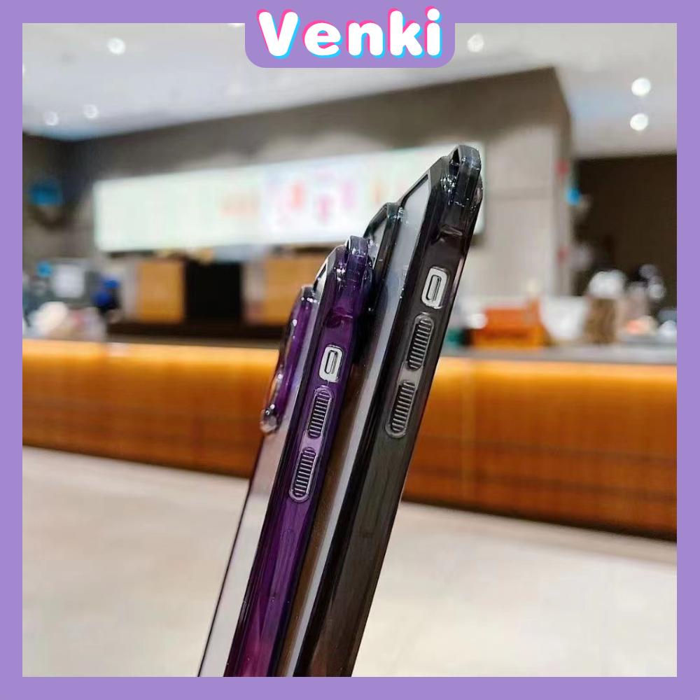 VENKI - Untuk iPhone 11 Case Polos Case Empat Sudut Lanyard Shockproof Protector dengan Lanyard Gelang Bening Akrilik Kompatibel dengan iPhone 14 Pro Max 13 Pro Max iPhone 12 Pro Max XR