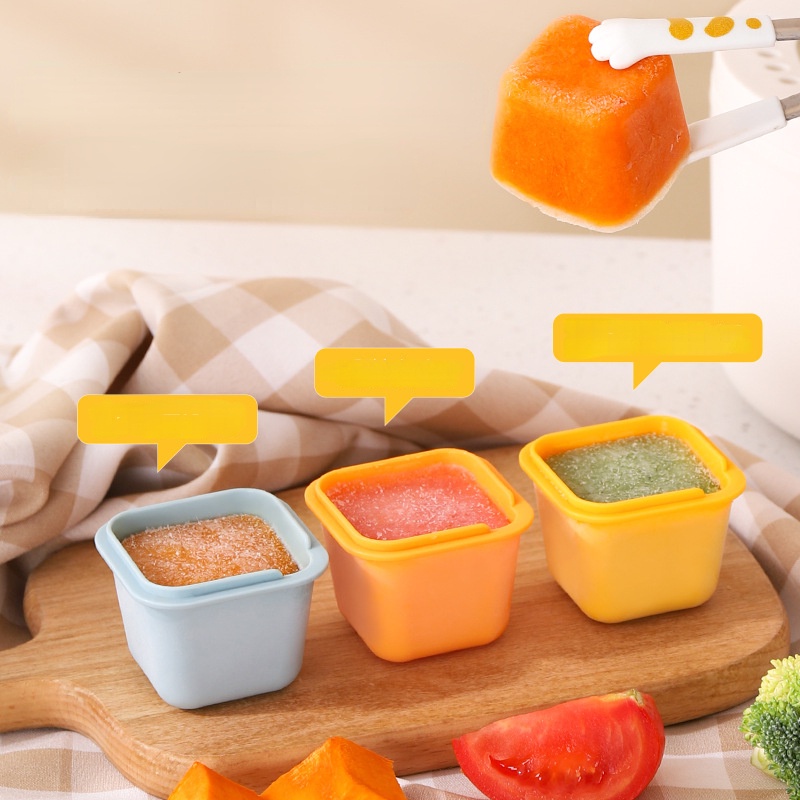 [Fitur] Juice Popsicle Freezing Cup/Cetakan Icy Cube Mudah Didemoulding/Cetakan Ice Grid Ramah Lingkungan Dengan Stick/Stackable Dessert DIY Box/Nampan Minuman Dingin Homemade