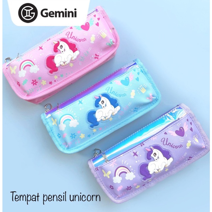 

Tempat Pensil 68063 Unicorn Kotak Pensil Lucu Karakter Anak Perempuan - Biru