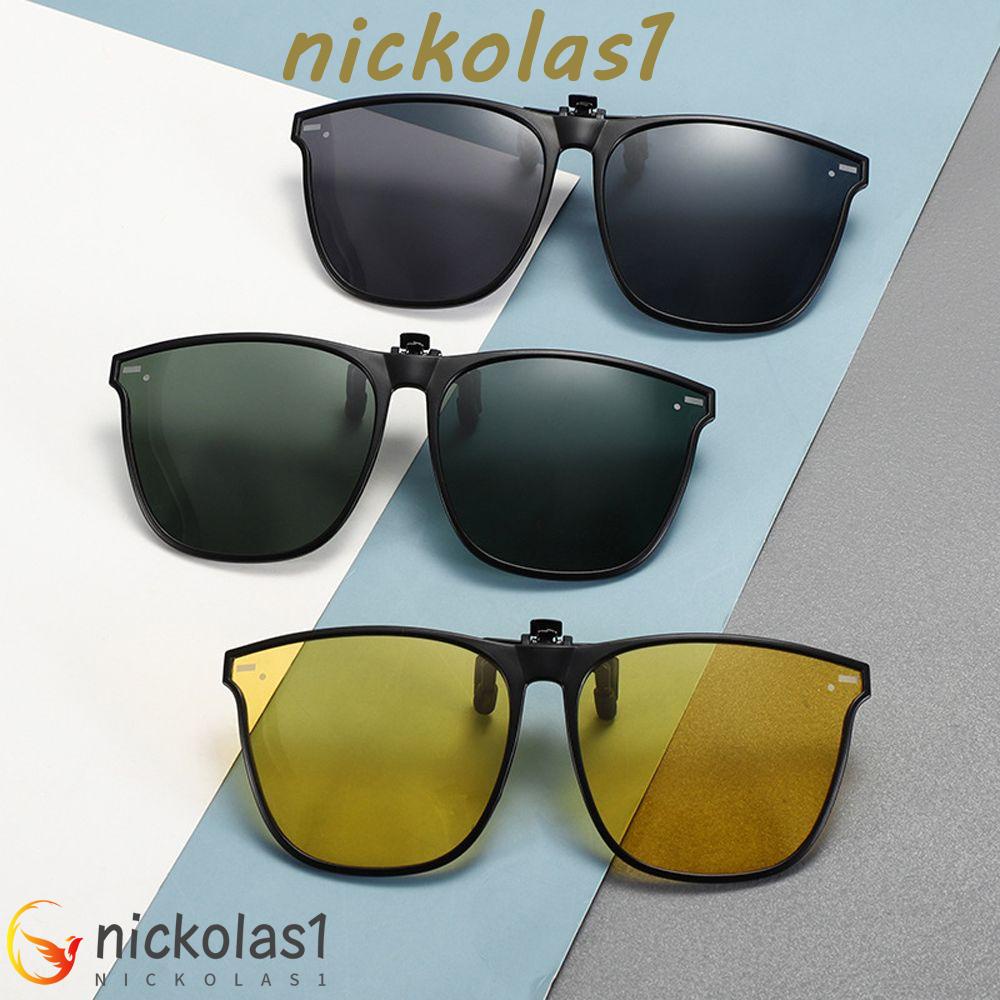 NICKOLAS1 Kacamata Clip On Kacamata Polarized Elegan Luar Sisi Laut Photochromic Anti Silau Night Vision Glasses