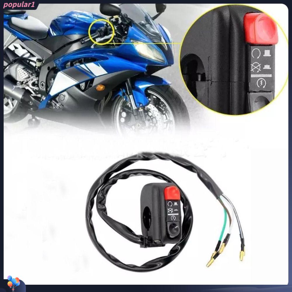 POPULAR Saklar Stang Motor Aksesoris Bermanfaat Universal Start Stop Indikator Lampu Indikator Switch