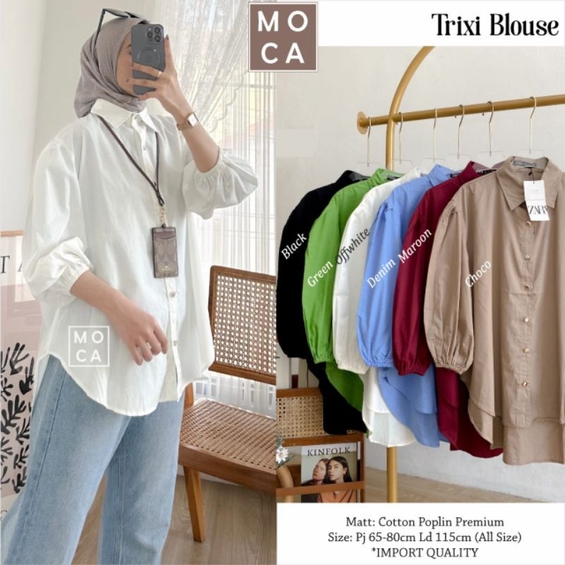 TRIXI BLOUSE ORI MOCA