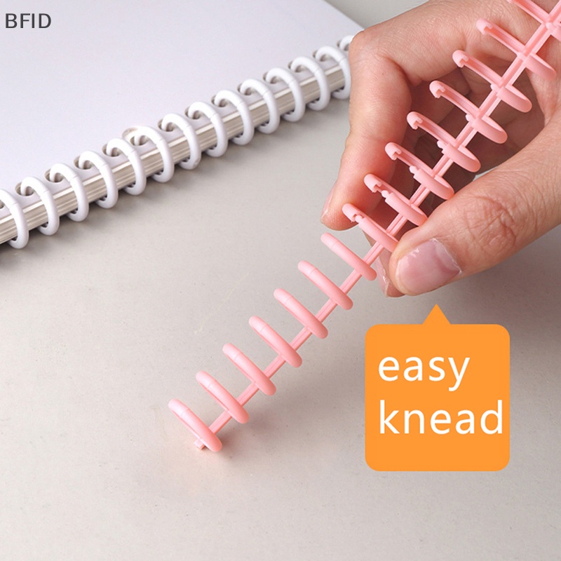 [BFID] 30lubang Loose-leaf Plastic Binding Ring Spring Spiral Rings Binder Strip Untuk Kertas A4 Notebook Stationery Perlengkapan Kantor [ID]