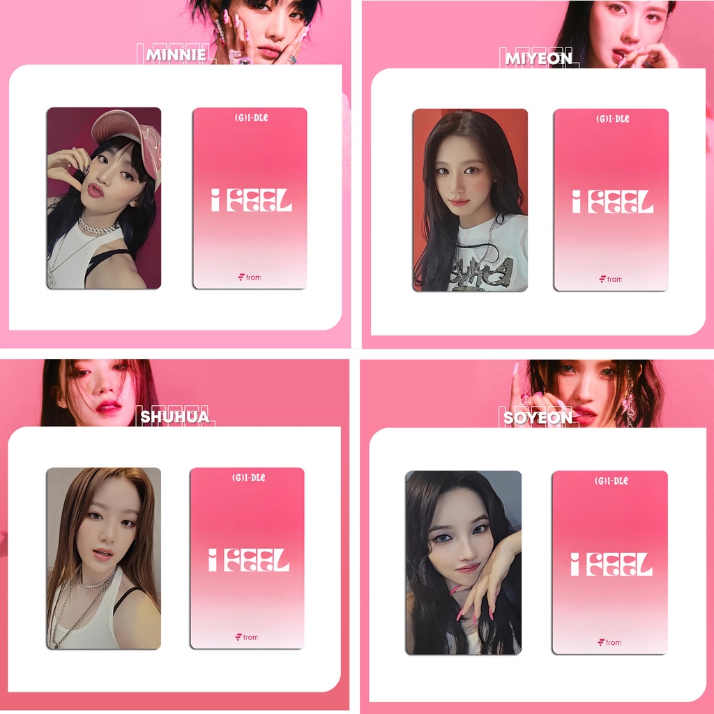 5pcs /set (G)I-DLE Album I FEEL Photocards Lomo Cards GIDLE AM Fansign Koleksi Khusus Kpop Postcards